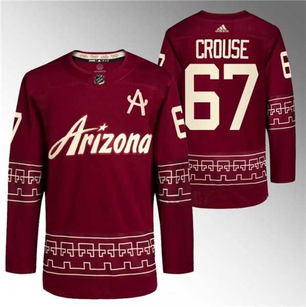 Men%27s Arizona Coyotes #67 Lawson Crouse Garnet Alternate Pro Jersey Dzhi